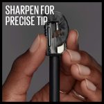 ⁦Maybelline Medium Brown TattooStudio Up to 36HR Sharpenable Longwear Waterproof Eyebrow Pencil, Defined Brows, Pigment Brow Pencil, 1 Count⁩ - الصورة ⁦5⁩