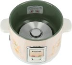 ⁦Krypton 350W 0.6L Rice Cooker with Steamer | Non-Stick Inner Pot, Automatic Cooking, Easy Cleaning, High-Temperature Protection - Make Rice & Steam Healthy Food & Vegetables - 2 Year Warranty⁩ - الصورة ⁦6⁩