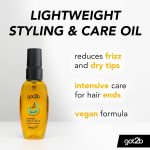 ⁦got2b Schwarzkopf Oil-licious Styling Oil, Vegan, Contains Argan Oil to Reduce Frizz and Leave Hair Sleek 50 ml⁩ - الصورة ⁦3⁩