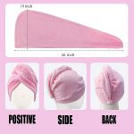 ⁦Nnewvante Microfiber Hair Towel for Curly Hair Turbans for Wet Hair Drying Towels Fast Dry Hair Towel Wrap for Women 26 Inch10 Inch⁩ - الصورة ⁦2⁩