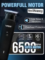 ⁦VGR V-933 Professional Corded & Cordless Hair Trimmer Runtime:500 minutes (Black)⁩ - الصورة ⁦3⁩