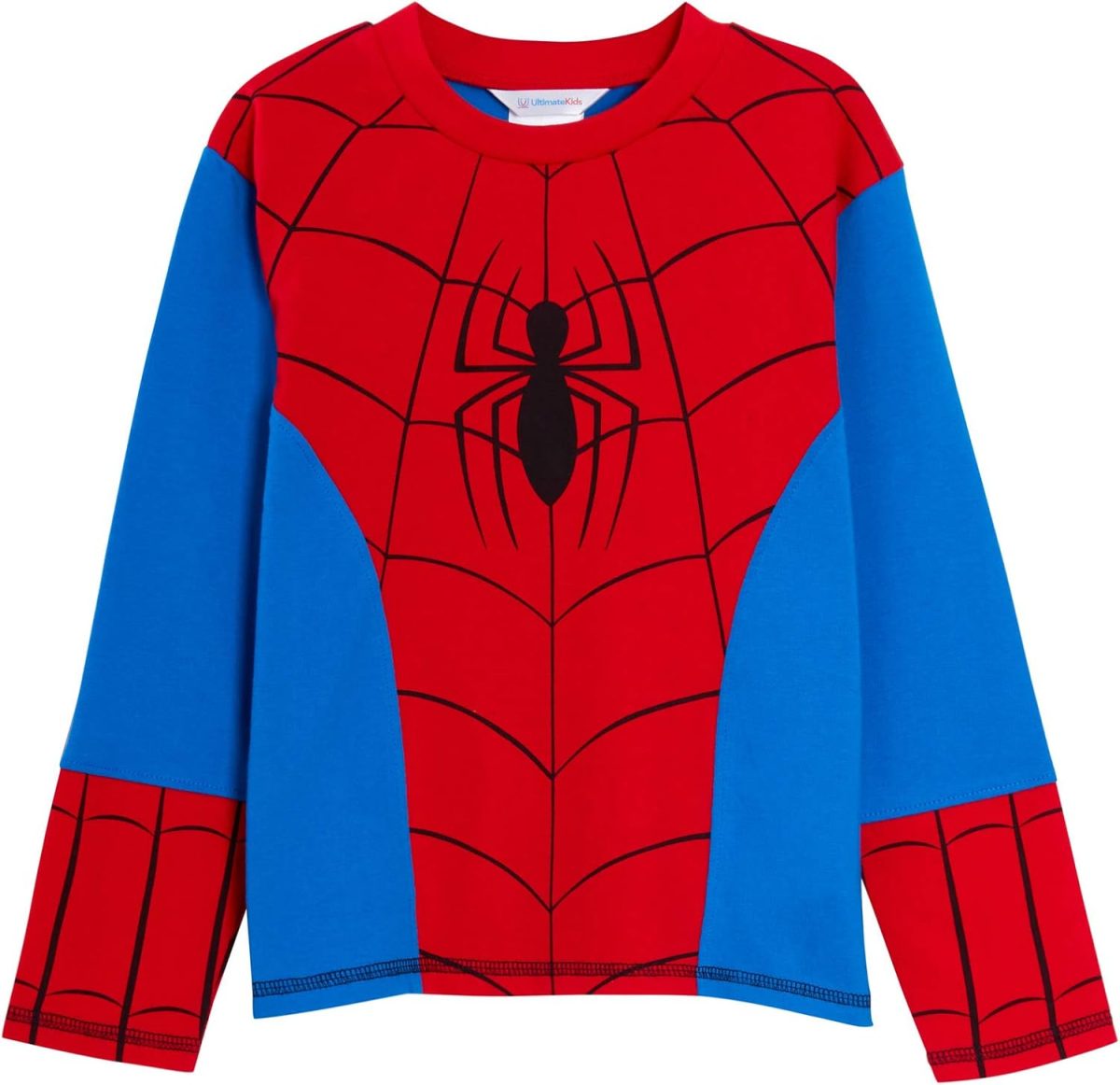 ⁦Marvel Boys Spiderman Pyjamas Kids Novelty Full Length Dress UP Pjs Avengers Nightwear Set⁩ - الصورة ⁦2⁩