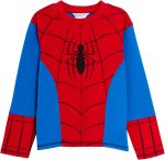 ⁦Marvel Boys Spiderman Pyjamas Kids Novelty Full Length Dress UP Pjs Avengers Nightwear Set⁩ - الصورة ⁦2⁩
