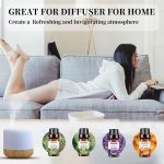 ⁦ECVV 4pcs Essential Oil Set 10ml Each Bottle For Humidifier Oil Fragrance Diffuser Home Fragrance Refill Oils Gift Set⁩ - الصورة ⁦3⁩