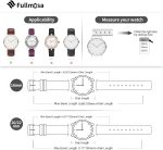 ⁦Fullmosa 20mm/22mm Watch Strap, Leather and Meex Smart Watch Strap Compatible with Amazfit/Huawei/Casio/Fossil, for Men and Women⁩ - الصورة ⁦5⁩