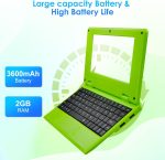 ⁦ZHAOHUIXIN 7" Portable Small Laptop, Android 12 Quad Core with 2GB RAM 32GB ROM Mini Laptop Notebook for Kids,Ideal Gift for Children 's Learning and Entertainment (Green)⁩ - الصورة ⁦5⁩