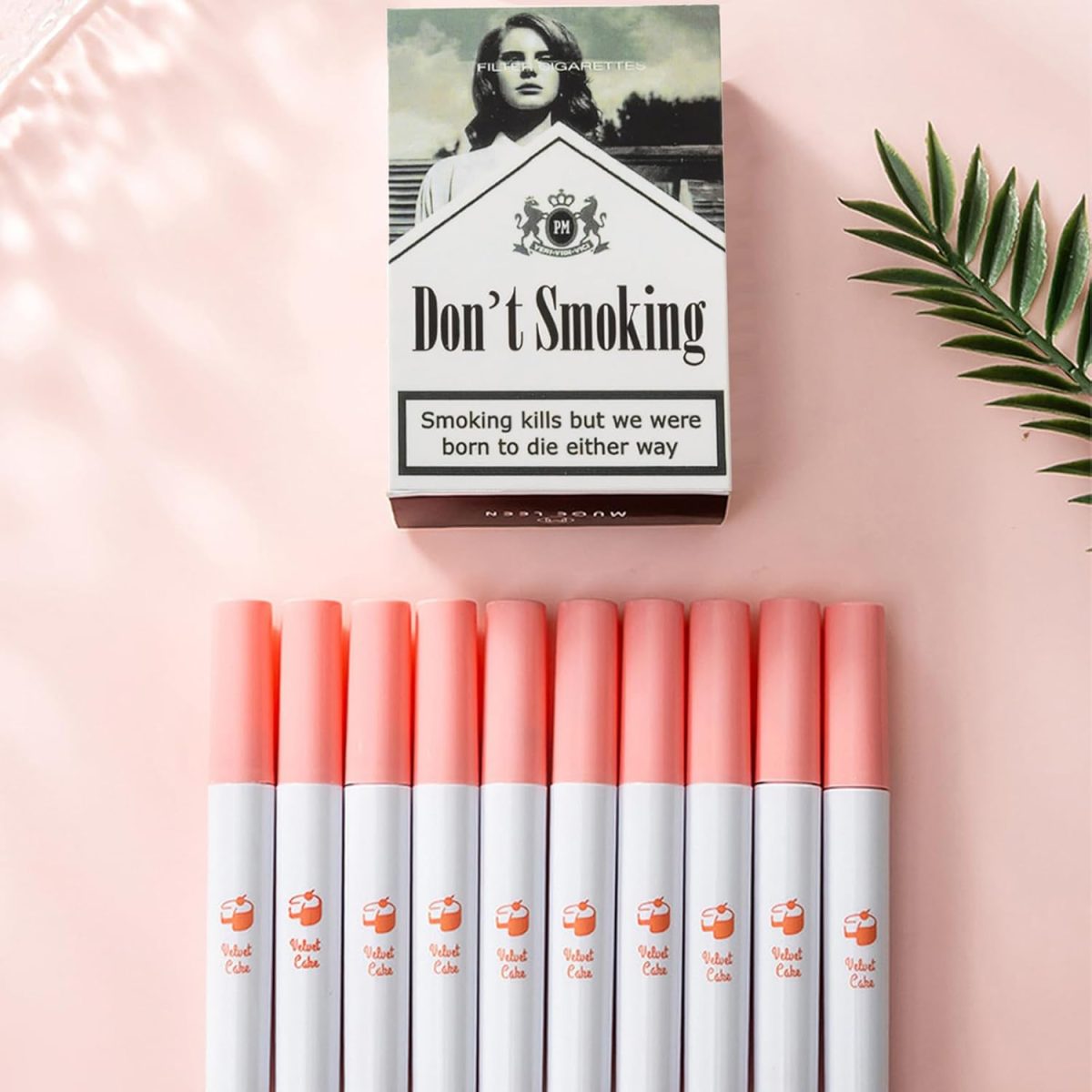 ⁦TITIMORE 10 Colors Matte Cigarette Lipstick Set - Long Lasting Liquid Waterproof Lip Gloss - Little Smoke Velvet Lipstick for Women Gift Lip Makeup⁩ - الصورة ⁦7⁩