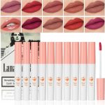 TITIMORE 10 Colors Matte Cigarette Lipstick Set - Long Lasting Liquid Waterproof Lip Gloss - Little Smoke Velvet Lipstick for Women Gift Lip Makeup