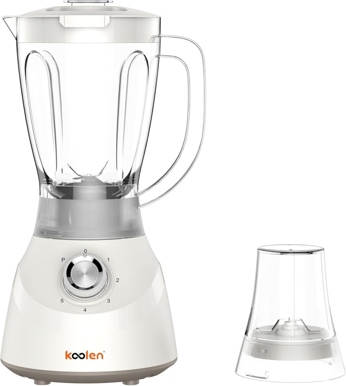 Koolen 600W Electric Blender with 5 Speeds, 1 Litre Capacity, White