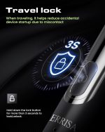 ⁦NALACAL Back Shavers for Men Long Handle, Electric Shavers with Detachable and Extendable, 5-in-1 Mens Back Shaver with Travel Lock, Self-Service Body Hair Trimmer for Wet or Dry Shaving⁩ - الصورة ⁦4⁩