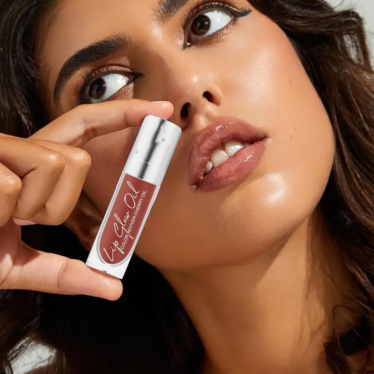 ⁦Korean Style Lip Oil Gloss, Ultra-Shiny Clear Lipstick Gloss Crystal Jelly Moisturizing Lip Oil,Fashion Lipstick Makeup Care Lipstick for Girls and Women(#01)⁩ - الصورة ⁦4⁩