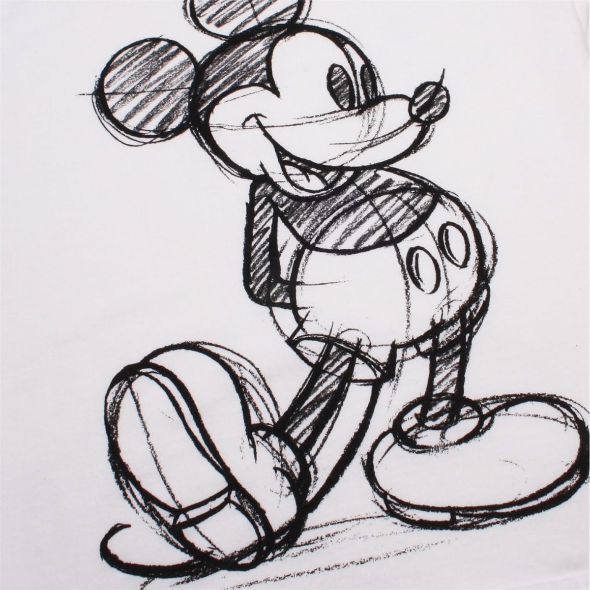 ⁦Disney Girl's Mickey Mouse Sketch T - Shirt⁩ - الصورة ⁦3⁩
