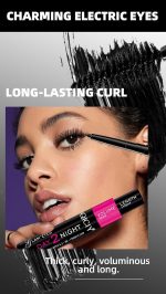 ⁦AXIYIBZI Black Mascara & Eyeliner Set - Waterproof Smudge-Proof Combo for Voluminous Lashes + Sharp Wings | 24H All-Day Wear, Clump-Free, Easy Application⁩ - الصورة ⁦2⁩