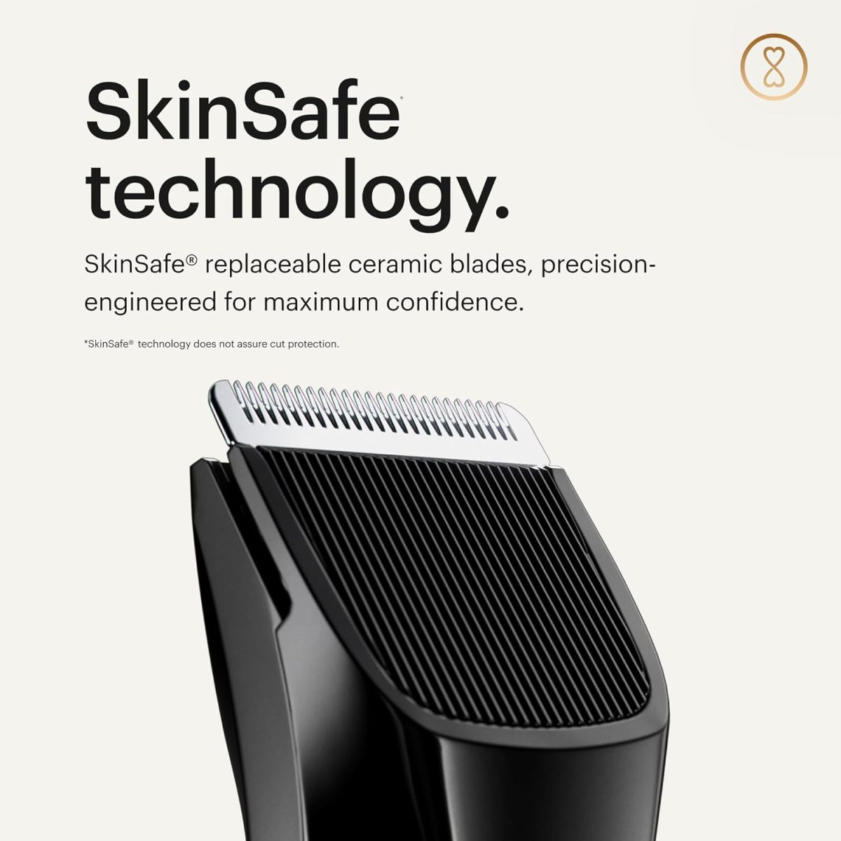 ⁦MANSCAPED™ Electric Groin Hair Trimmer, The Lawn Mower™ 4.0, Replaceable SkinSafe™ Ceramic Blade Heads, Waterproof Wet/Dry Clippers, Rechargeable, Wireless Charging, Ultimate Male Hygiene Razor⁩ - الصورة ⁦4⁩