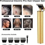 ⁦Joyzzz Hair Trimmer, Hair Clippers for Men, Low Noise Cordless T-Blade Electric Hair Clippers, Metal Body Cutting Grooming Beard Shaver Barbershop Professional, USB Rechargeable⁩ - الصورة ⁦5⁩