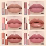 ⁦FALADANA Women's Waterproof Long Lasting Non-Stick Cup Not Fade Nude 12 Pieces Velvet Matte Liquid Lipstick Set⁩ - الصورة ⁦3⁩