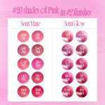 ⁦fwee Pink Obsession Stay-Fit Lip Tint | G07 Kitsch Pink | Weightless & Layerable Tint for Smudge-proof, Long-lasting Wear | Soft Blur Finish or Vibrant Flush | 3.8g⁩ - الصورة ⁦2⁩