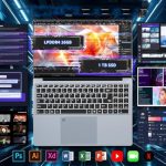 ⁦16 Inch Gaming Laptop, Laptops Celeron N100 (up to 3.4GHZ) Wind 11 Pro Laptop Gamer 16GB 1TB SSD,Traditional Laptops Full HD 1920x1200 Display, Fingerprint Unlocking Backlit Keyboard Netbook⁩ - الصورة ⁦5⁩