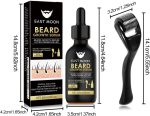 ⁦AXIYIBZI Beard Growth Oil Kit, Beard Care Serum, Roller for Hair Growth for Men, Men's Facial Hair Nutrition Nourishing Beard Care⁩ - الصورة ⁦8⁩