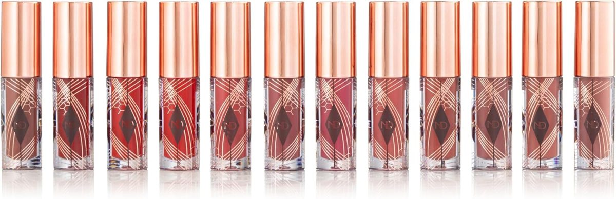مجموعة أرواج شفاة درجات اللحمي مطفية وثابتة 12 لون حجم ميني MD Matte Lipstick Set 12Colors Nude Mini Size
