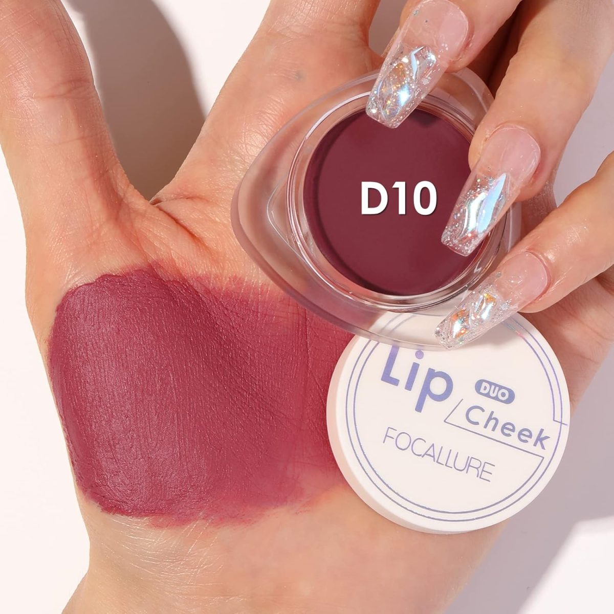 ⁦FOCALLURE Velvet-hazy Matte Cheek Lip Mud Dual-use For Lips And Cheek Lip Clay High Pigment Lipstick Blush Lasting Lip Tint⁩ - الصورة ⁦4⁩