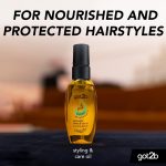 ⁦got2b Schwarzkopf Oil-licious Styling Oil, Vegan, Contains Argan Oil to Reduce Frizz and Leave Hair Sleek 50 ml⁩ - الصورة ⁦7⁩