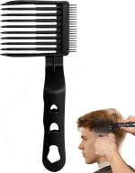 Blend Friend Professional Fade Comb Black Barber Hair Cutting Comb for Men & Boys, Self Haircut Tools for Fading & Blending, Salon or Home Use