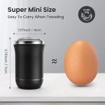 ⁦Excefore Portable Electric Shaver, Mini Rechargeable Waterproof Razor, Electric Razor for Men, Face, White, 3-Blade, Foil Head, 7000RPM, Fast Charging, Travel Lock, Men's Grooming, Adult Men⁩ - الصورة ⁦5⁩