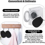 ⁦ALMEKAQUZ 4Pack Exfoliating Moroccan Hammam Mitt Kessa Scrub Gloves, Remove Dead Skin Bath Body Scrub Mitt, for All Skin Types and Improve Blood Circulation, Shower, Spa, Dead Skin Cell Remover⁩ - الصورة ⁦3⁩
