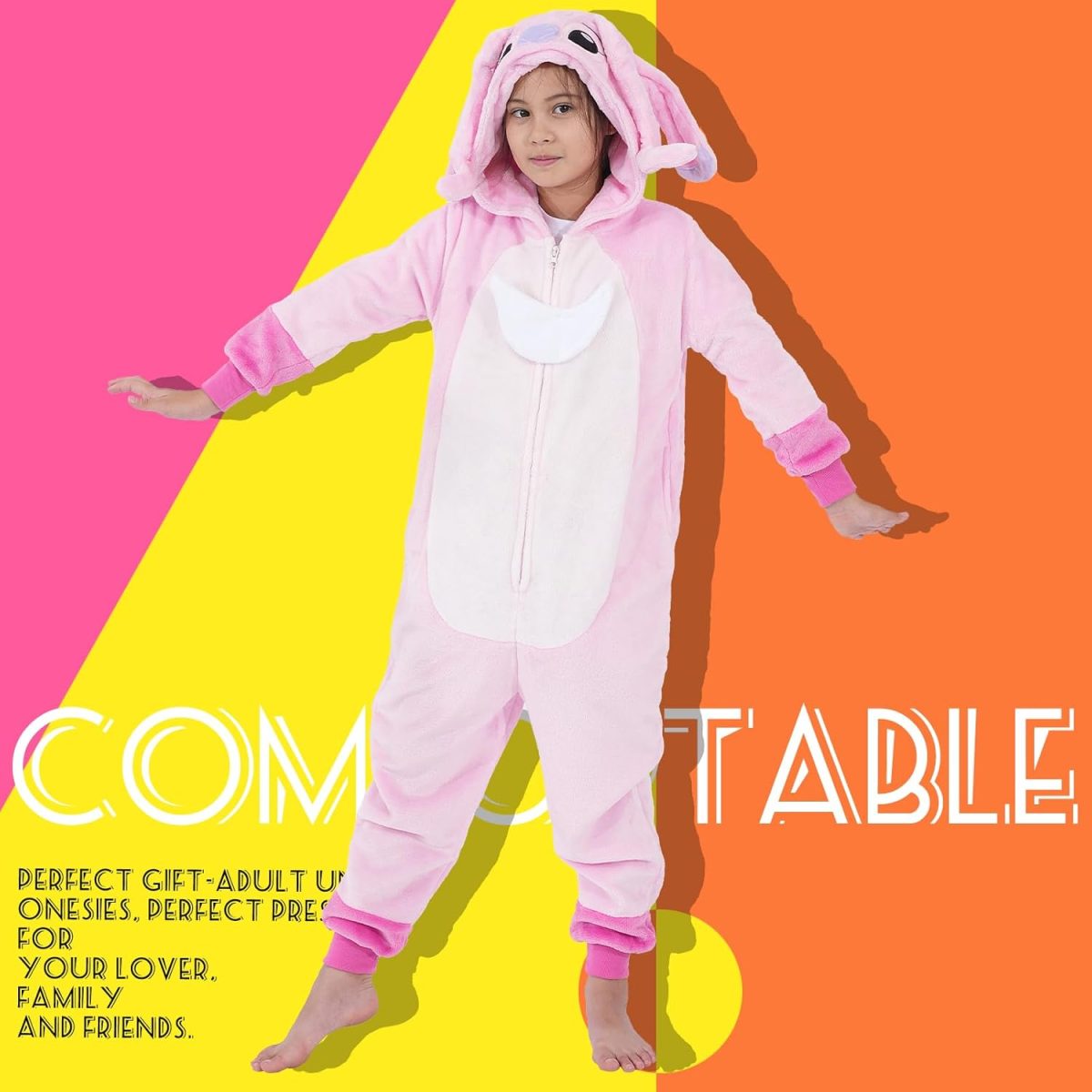 ⁦Yemnut Halloween Christmas Unisex Kids Flannel Cosplay Onesie Costume Outfit Suit for Girls and Boys⁩ - الصورة ⁦2⁩