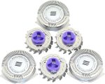 ⁦WOSEEN 3PCS Replacement Shavers-Blade Replacement for Philips No-relco R-azor HQ8 Dual-Precisions Shavers Blade-Heads⁩ - الصورة ⁦7⁩