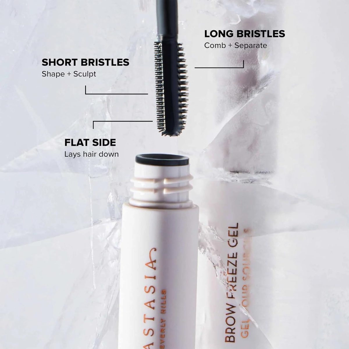 ⁦Anastasia Beverly Hills Brow Freeze Gel - Clear Brow Wax-Gel Hybrid with Dual Action Comb Applicator - Shapes, Sculpts, and Sets Brows with Extreme Hold - Lifted, Laminated-Look Brows On-The-Go 7ml⁩ - الصورة ⁦4⁩