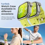 ⁦Vurtboly 2Pack Case Compatible with Huawei Watch Fit 4 Pro 2025, Rugged Protective Bumper PC Cover with Buit-in Screen Protector, Full Coverage Case Accessories for Huawei Watch Fit 4 Pro Titanium⁩ - الصورة ⁦5⁩