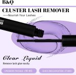 ⁦B&Q Lash Remover for Cluster Lashes 10 ML Lash Cluster Remover Cluster Lash Remover Cluster Lash Bond Remover Lash Adhesive Remover Lash Glue Remover Lash Bond and Seal Remover（Remover-XP-10ML)⁩ - الصورة ⁦2⁩