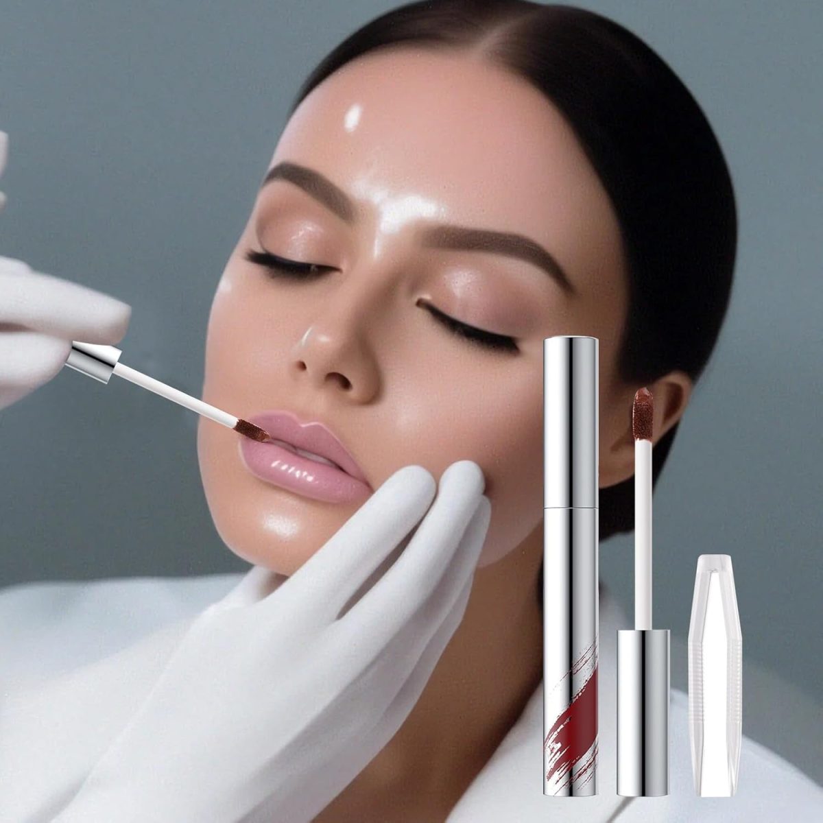 ⁦Generic Peel Off Lip Liner Stain - Waterproof Smudge-Proof Lip Liner Peeling Off - Women Girl Makeup For Outgoing, Dates, Business Trips, Stage Performance, Parties⁩ - الصورة ⁦2⁩