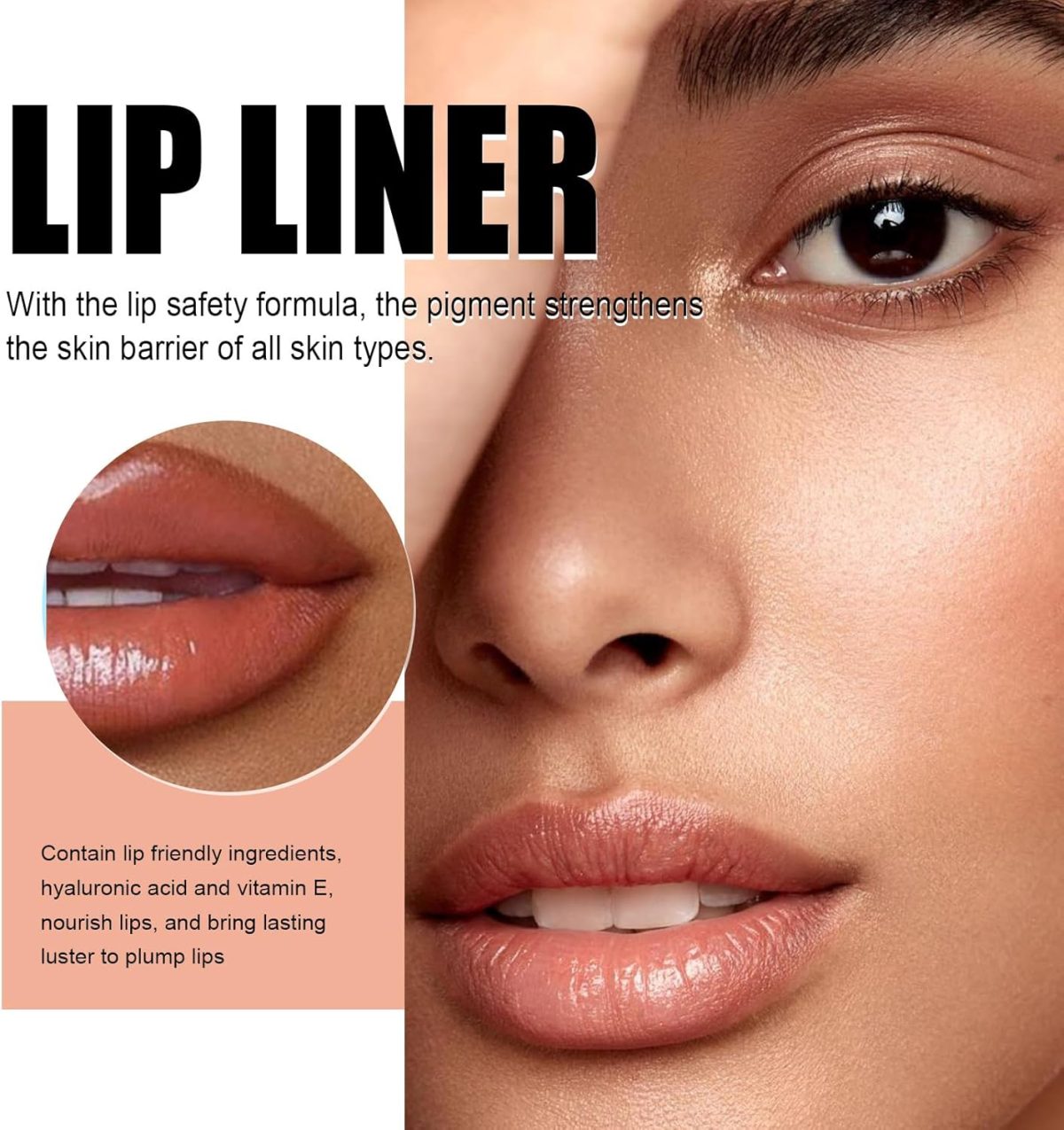 ⁦YIBABY Pack of 3 lipstick peel off, lip contour pad, matte, peel off lip stain lip tint lip marker, peel off tattoo lip liner, long-lasting lip liner⁩ - الصورة ⁦3⁩