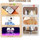 ⁦Mylindde Portable Clothes Dryer, Small Dryer Machine, Electric Clothes Dryer with Remote Dryer&Bag, Mini Laundry Dryers, Suitable for Underwear, Baby Clothes, Light Clothes⁩ - الصورة ⁦6⁩