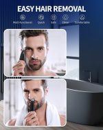 ⁦Yinke Nose Hair Trimmer Replacement Heads Compatible with One Blade QP2520 / QP2630 & OneBlade pro Shaver, Waterproof Dual Edge Blades for Easy Cleansing (3 Pcs)⁩ - الصورة ⁦4⁩
