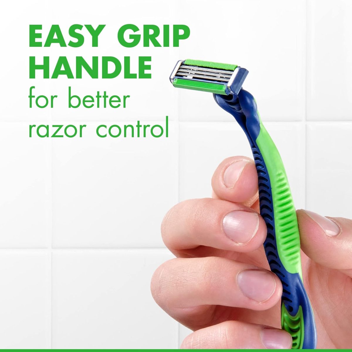⁦Gillette Sensor3 Sensitive Disposable Razors for Men, Enhanced Lubrastrip Glides Easily Over Your Skin, 8 Count (Pack of 2)⁩ - الصورة ⁦7⁩