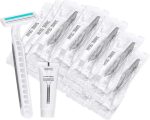 Disposable Razors in Bulk Pack of 30,Gray Bulk Razors Disposable Individually Wrapped Twin Blade Disposable Shaving Razors with Shaving Cream and Clear Cap Set for Homeless,Hotel,Charity,Travel