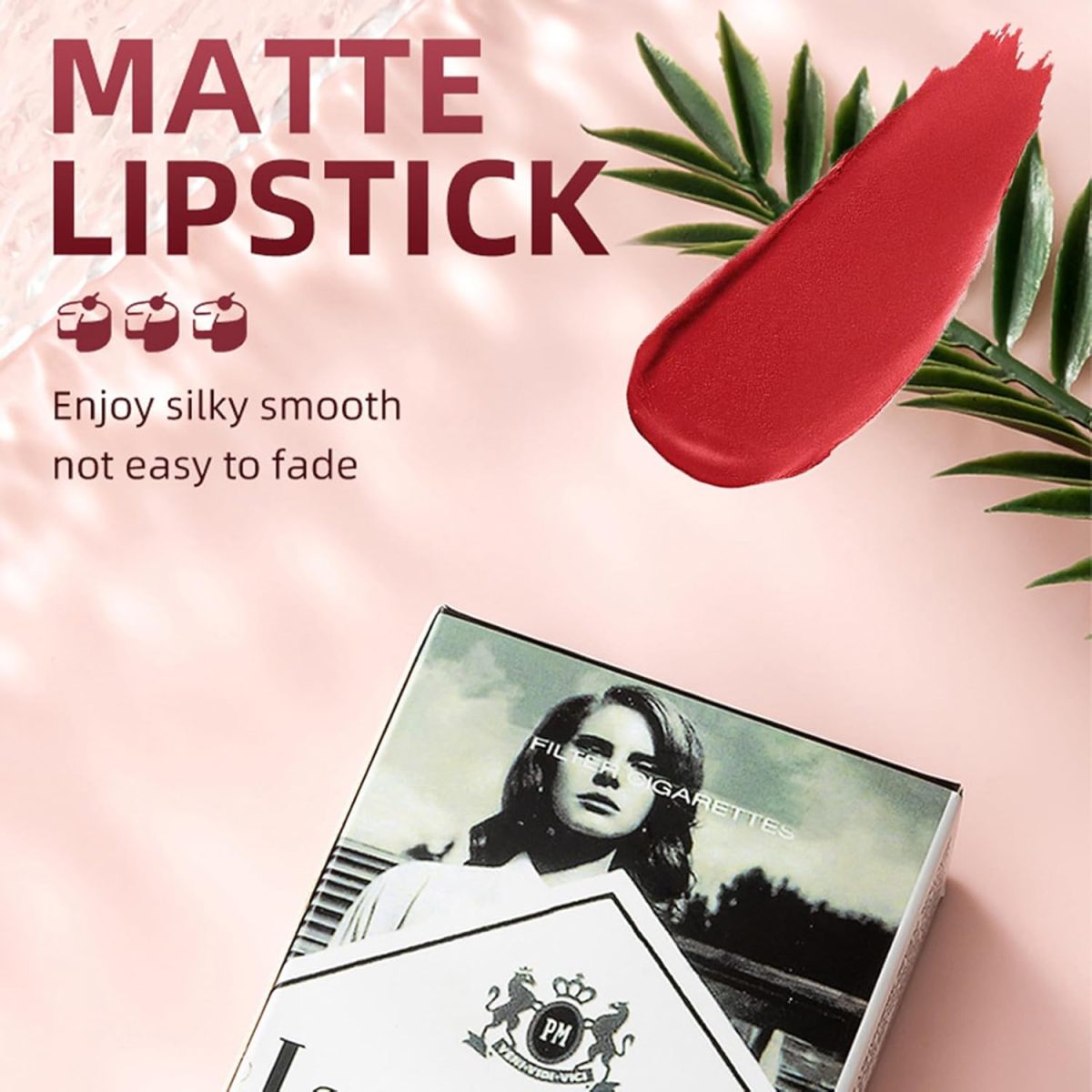 ⁦TITIMORE 10 Colors Matte Cigarette Lipstick Set - Long Lasting Liquid Waterproof Lip Gloss - Little Smoke Velvet Lipstick for Women Gift Lip Makeup⁩ - الصورة ⁦5⁩