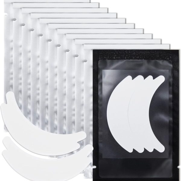 KASTWAVE Hypoallergenic Lint-Free Waterproof Sticky Well Foam Eye Pads Lash Extensions-25 Pairs