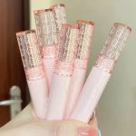 ⁦KWOLYKIM Glass Water Lifter Gloss, Hydrating Lip Gloss, Plumping Water Gloss Lip Gloss Moisturizing Sweet Lip Glaze Snow Pink⁩ - الصورة ⁦7⁩