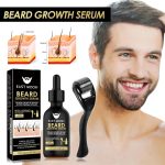 ⁦AXIYIBZI Beard Growth Oil Kit, Beard Care Serum, Roller for Hair Growth for Men, Men's Facial Hair Nutrition Nourishing Beard Care⁩ - الصورة ⁦5⁩