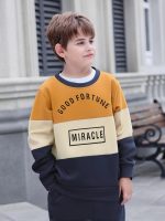 ⁦Yoxindax Toddler Kid Boy Clothe Colorblock Letter Fall Winter 2PC Outfit Set⁩ - الصورة ⁦4⁩
