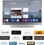 ⁦Soulaca 22 Inch Mirror TV, Smart TV for Bathroom, Digital/Analog Tuner, Mirror Panel, Magic Remote, Waterproof, Netflix, Integrated Speaker, Model 2024⁩ - الصورة ⁦2⁩