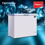 ⁦Impex Chest Freezer, Horizontal Refrigerator 150 Liter 75W, Energy Efficient Refrigeration System With Lamp,Lock & Key, Ideal for Home & Restaurants,1Year Product 5 Years Compressor Warranty-IMCF 150A⁩ - الصورة ⁦3⁩