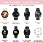 ⁦Goton Bling Silicone Band for Samsung Galaxy Watch 6 Band 40mm 44mm/Galaxy Watch 6 Classic Band 43mm 47mm/Galaxy Watch 5 & 4 Band 40mm 44mm, 20mm Women Glitter Wristband Accessories⁩ - الصورة ⁦5⁩