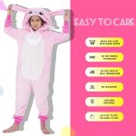 ⁦Yemnut Halloween Christmas Unisex Kids Flannel Cosplay Onesie Costume Outfit Suit for Girls and Boys⁩ - الصورة ⁦6⁩