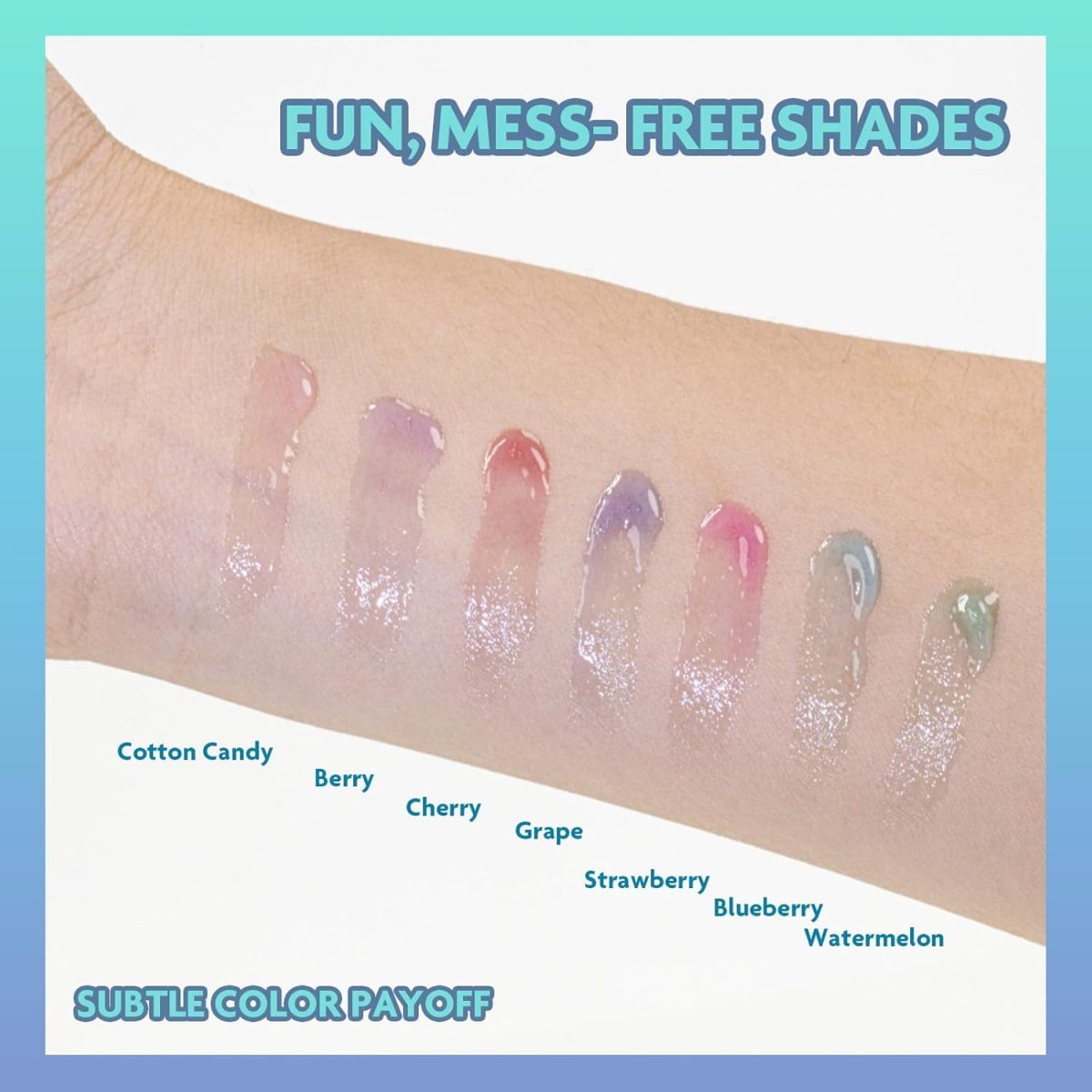 ⁦Disney Moana 7 Piece Plant Based Lip Gloss, Girls Party Favors, First Makeup Set for Girl, Perfect for Parties, Sleepovers, and Birthday Gifts, Ages 3+, by Townley Girl⁩ - الصورة ⁦6⁩